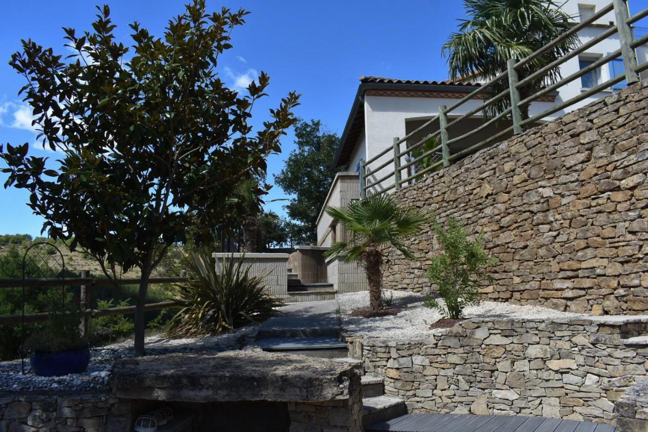 Chambre Au Calme Avec Spa Privatif Gratuit Sud Aveyron Les Palmiers Des Causses Saint-Rome-de-Tarn Exterior foto